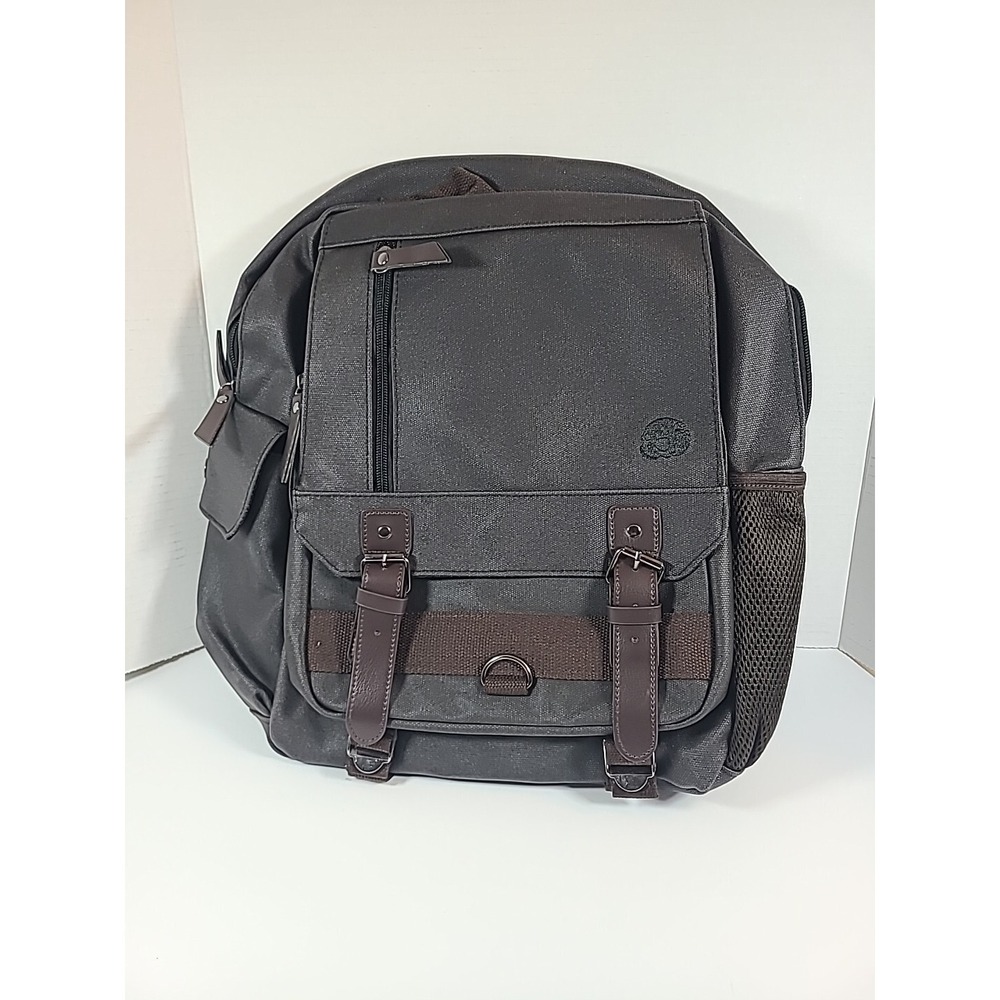 Faux Leather Crossbody Courier School Bag Backpack